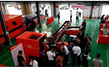 Baisheng Laser Machine Big processing shop opening ceremony 